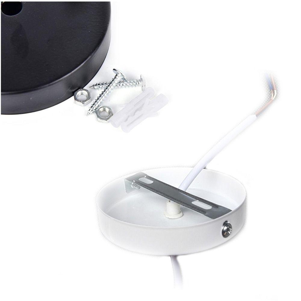 Metal LED Lamp Holder Socket Adapter Round Light Base Hanging Light Parts Converter Ceiling Light Holder