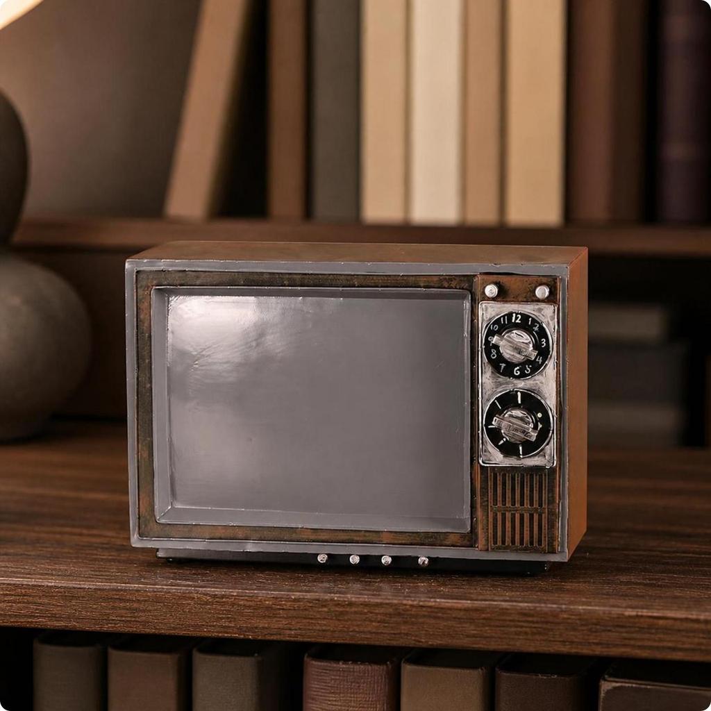 Nostalgic TV Ornament classic television Ornament, Lightweight, for Bookshelf,