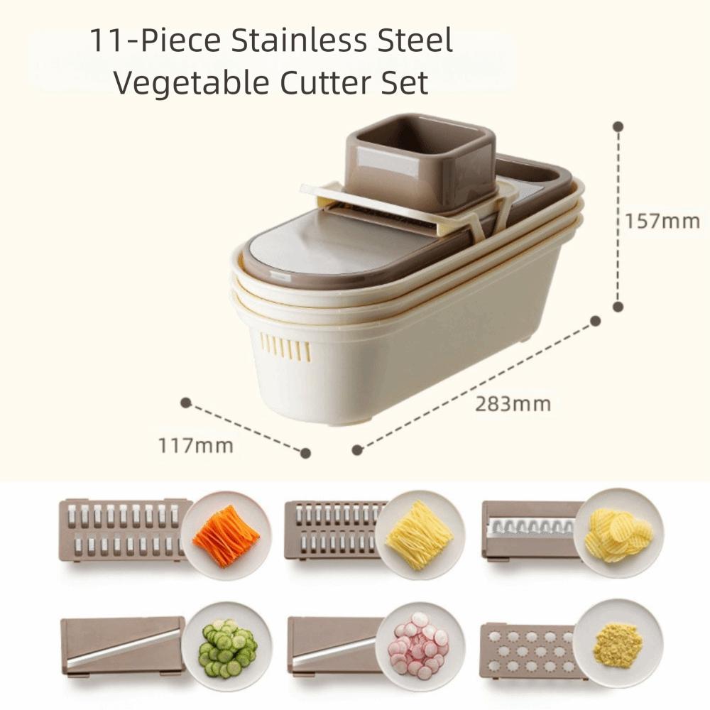 Multi-Functional Vegetable Slicer Manual Garlic Grinder for Crushing Spices Herbs Garlic