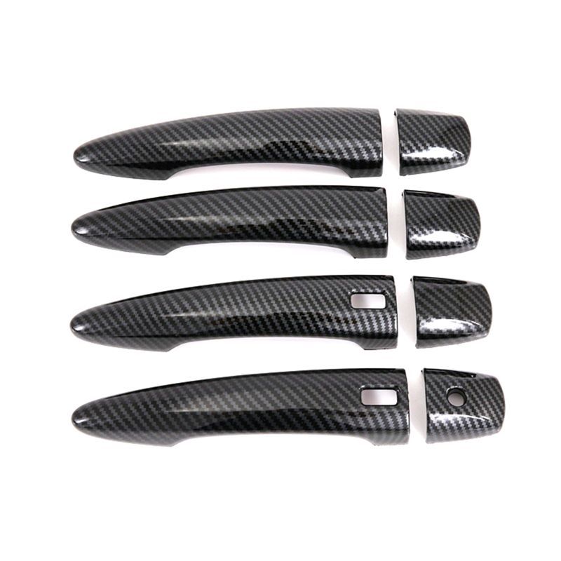 AT-For Nissan Sylphy 2020 2021 2022 Car Outer Door Handle Cover Trim Stickers Accessories ,ABS Carbon Fiber