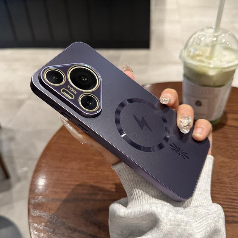 

Подходит для чехла для мобильного телефона Huawei Mate70pro Новый магнитный чехол Pura70Ultra с защитной пленкой для объектива Защитный чехол P70 Huawei Pura 70 Pro