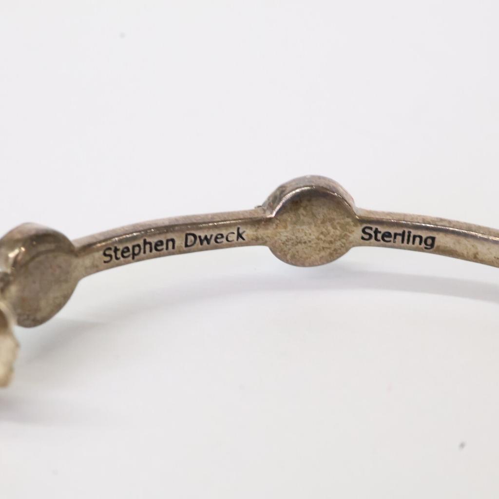 STEPHEN DWECK Sterling turquoise hoops earring Silver / BlueUsed