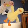 Stuffed Animals Long Hair Duck Plushies Lifelike Goose Duck Stuffed Doll  Birthday Gifts