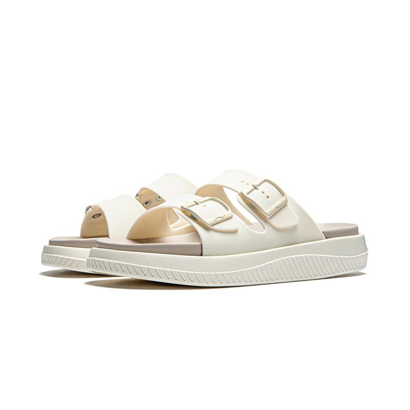 

Новые шлепанцы LiNing с нескользящей и износостойкой подошвой, мужские, экрю с серым AGAU011-2 43.5