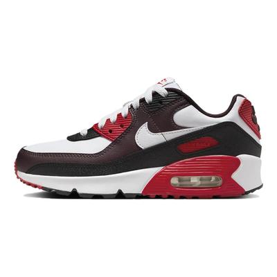 Air Max 90 GS Burgundy Crush Rojo Universitario Zapatillas para Niños Negro Blanco HF6358-600