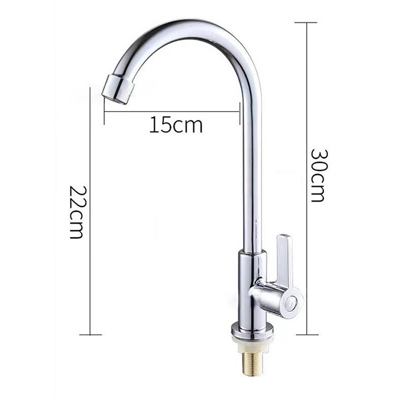 Stainless Steel Single Cold Water Faucet Electric Stainless Steel Garden Three-Way 18 Pipe