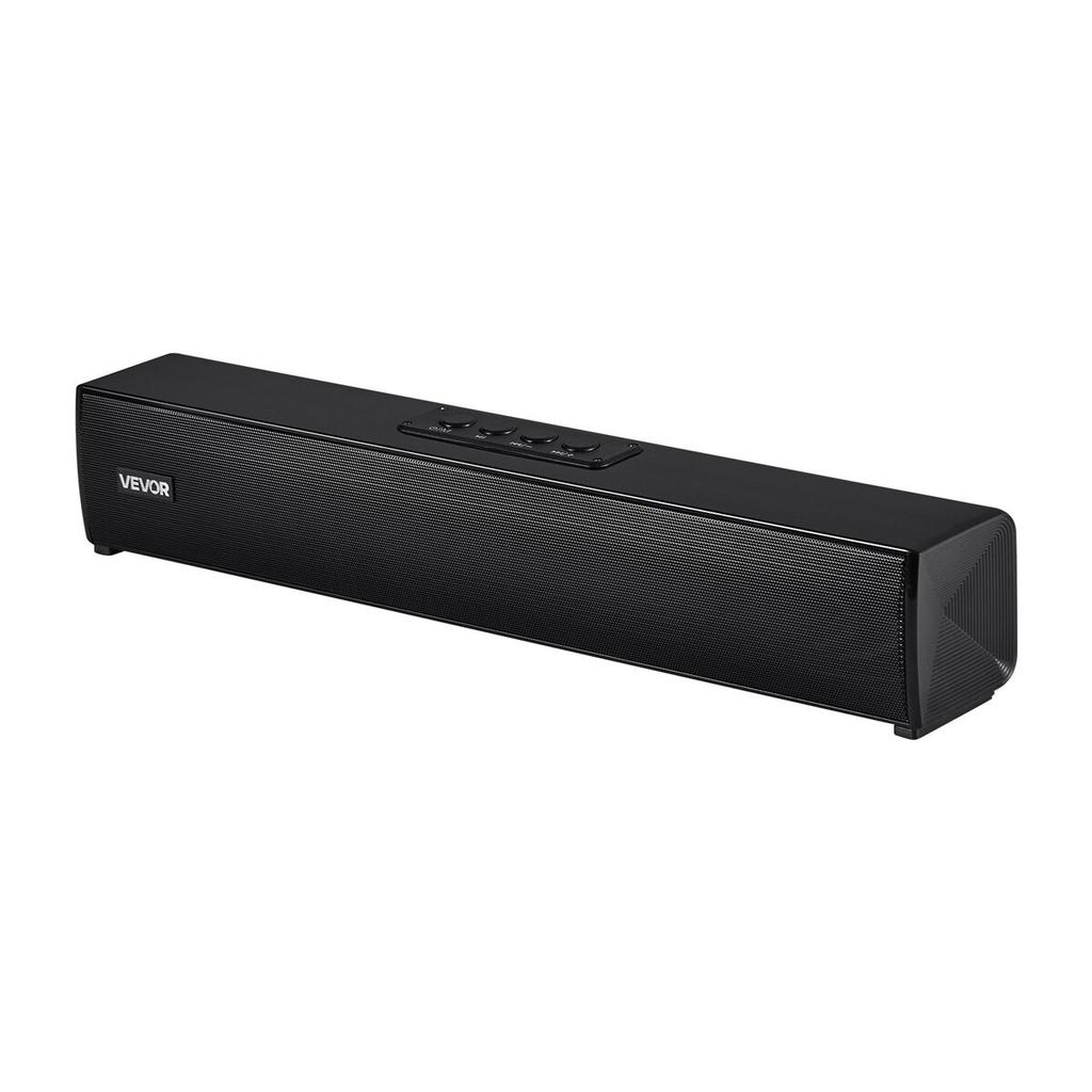 Sound Bar for Smart TV, 2.0 Channel, 450 mm Compact Soundbar TV Speakers for Projector, Bluetooth AUX Connection, Remote Control, Easy Setup, 80W