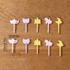 10 Pcs Cartoon Fruit Fork Cute Cupcake Top Decoration Food Appetizer Toothpicks Bento Box Accessories Cocktail Picks