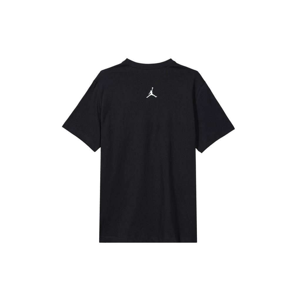 Jordan American Retro Letter Print Round Neck Casual Short Sleeve T-Shirt Men Tops Black FN6017-010
