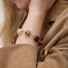 Youthway Multicolor Resin Bracelet For Women Minimalist  Gold Plated Stainless Steel Bracelet Simple Fashion Jewelry Gift