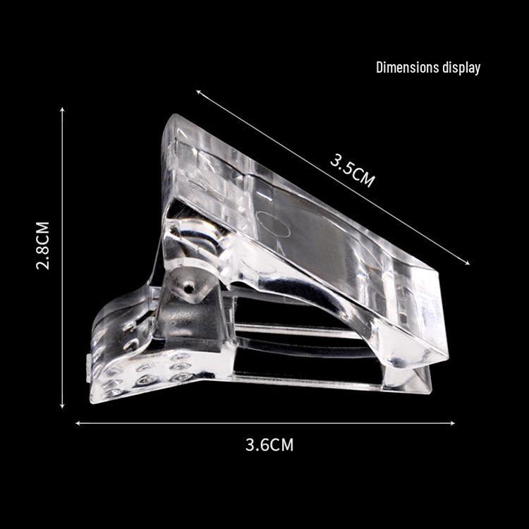Nail Art Crystal Tweezers & Extension Gel Shaping Clips Set