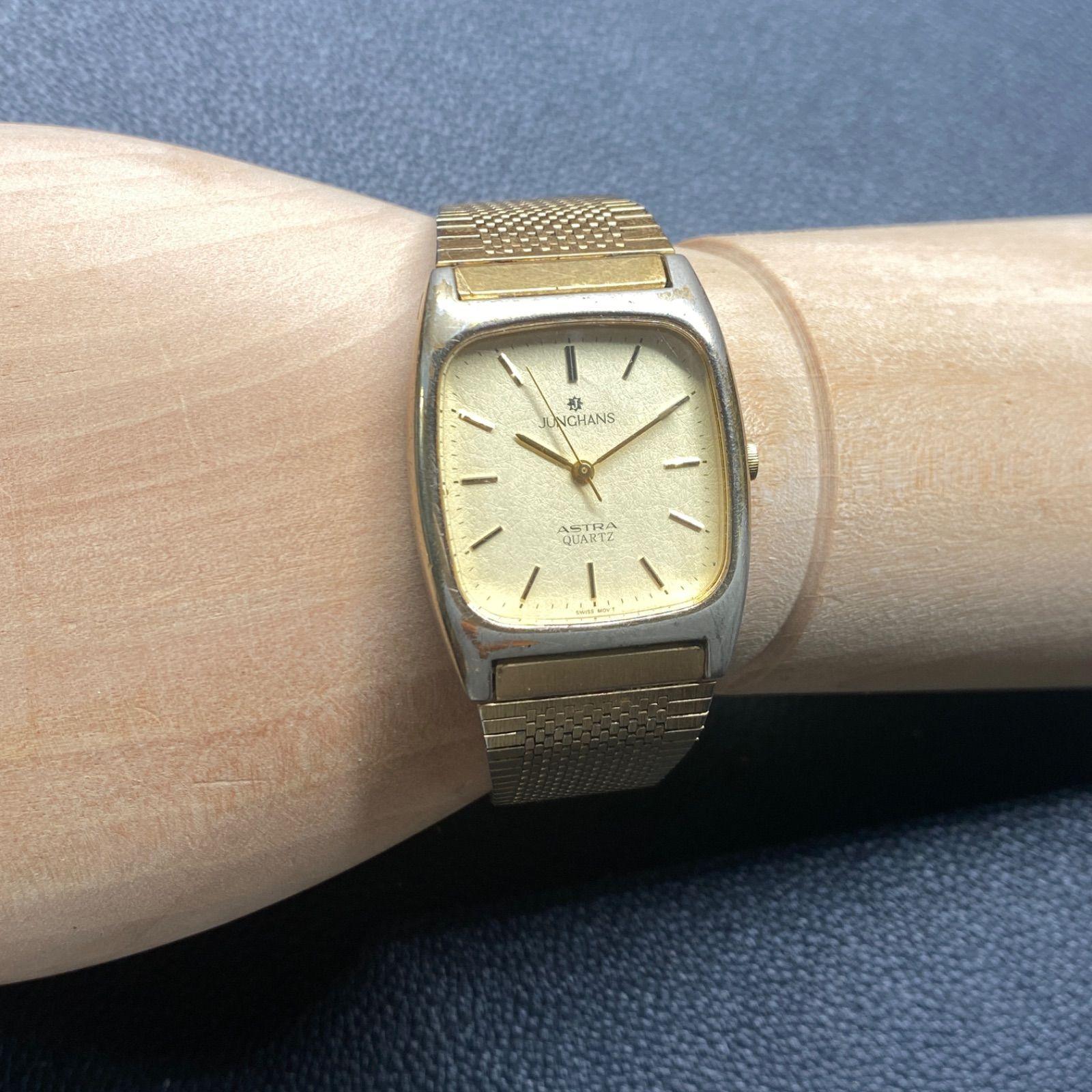 Used JUNGHANS ASTRA WJA-11039M Gold Men s Watch