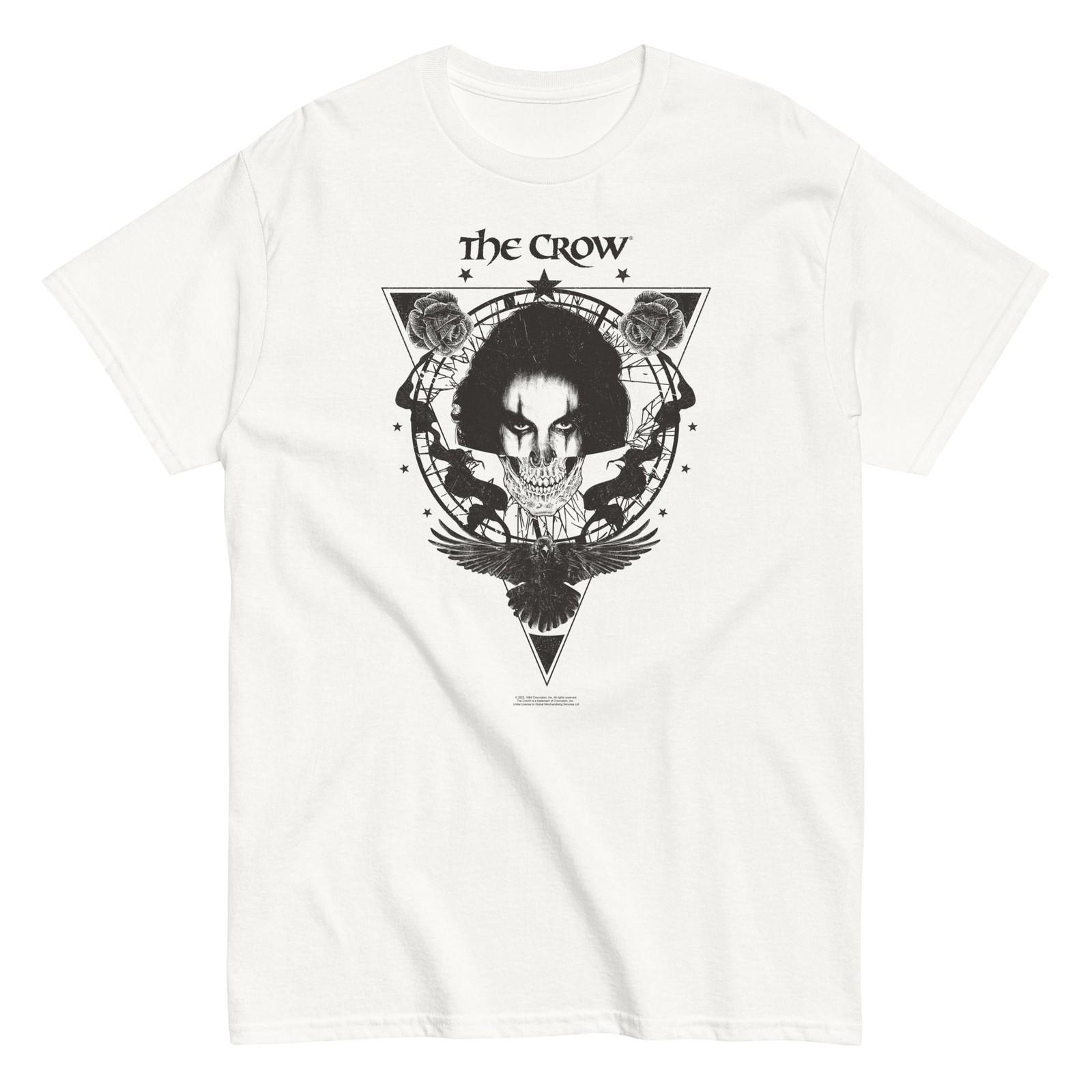 MerchMoment The Crow Badge Emblem T-Shirt T-Shirt White New XXL