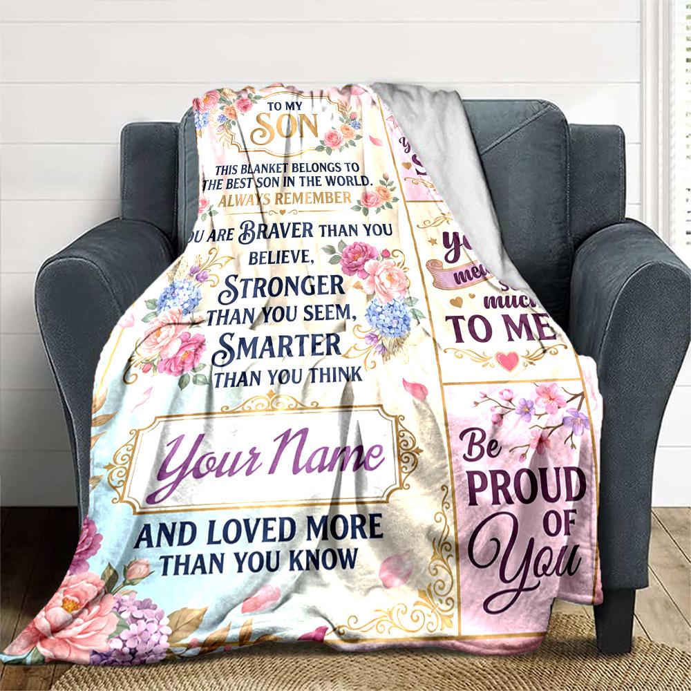 Love Letter To Daughter Customize Your Name Blanket With Warmth Comfort And Softness It'S Perfect For Home Use A Nap Blanket An Office Sofa Blanket A