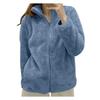 Giacca da Donna Leggera Taglie Forti con Zip in Pile Capospalla Inverno Autunno