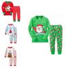 Novo Conjunto de Roupa de Natal em Mistura de Algodão Para Crianças Aconchegante Macio Confortável Roupa de Dormir
