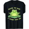 European Sizes Funny Frog Toad Animal Frog Graphic T-Shirt Vintage Style for Men Summer Short-sleeved Printed Men's T-shirt