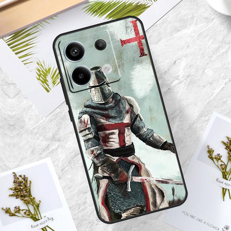 

Knights Templar Case For Xiaomi Redmi Note 13 Pro 12 11 10 9 9S 10S 11S 12S Cover For Redmi 12C 9C 10C 13C Redmi 13C