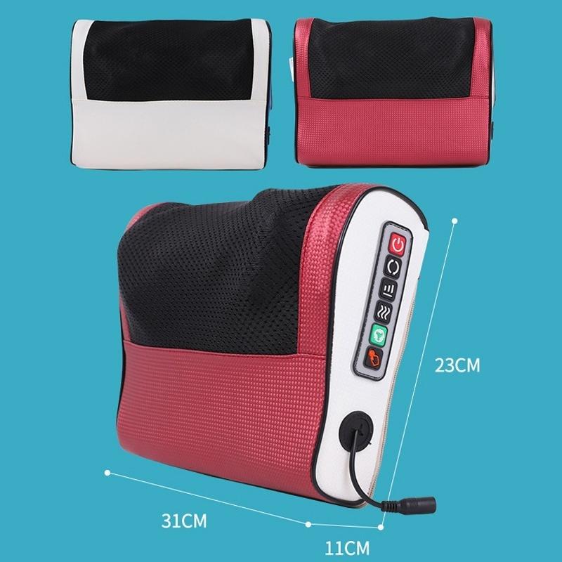 Electric Cervical Massage Pillow Instrument Body Heating Kneading Massage Neck Tui Na Neck Pillow