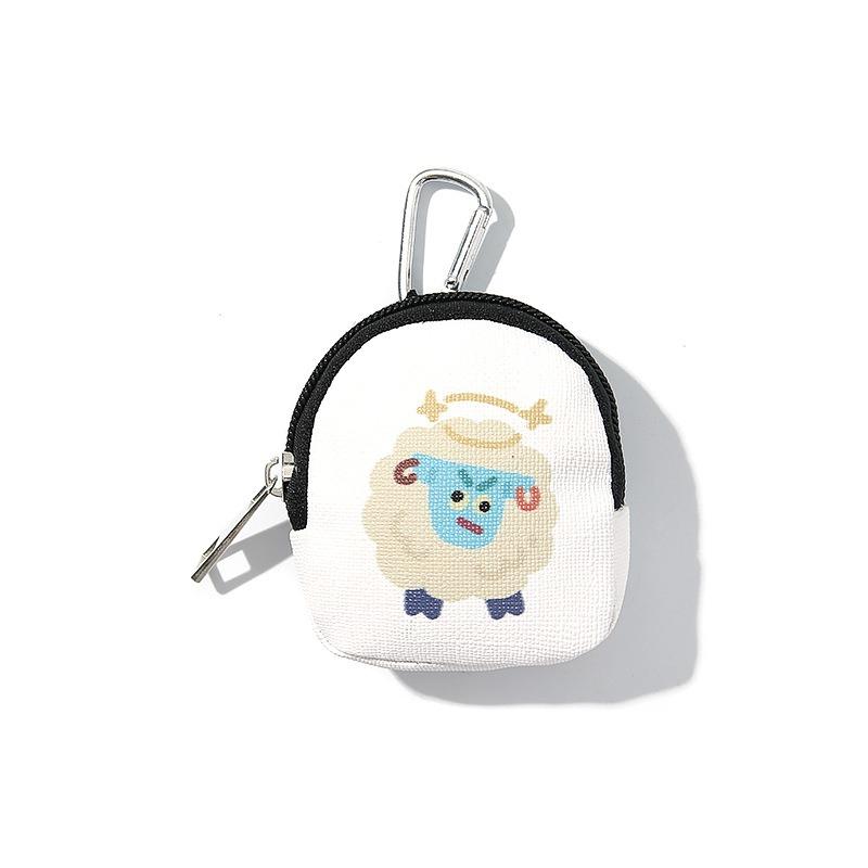 Love bear cartoon buckle change bag key bag pendant earphone storage bag pendant change bag keychain