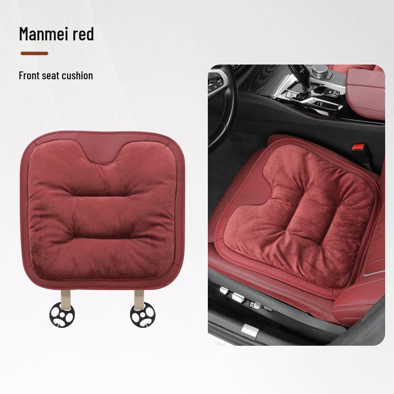 Winter Flannel Car Seat Cushions - Thick, Warm, Front & Rear Options