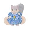 Sylvanian Families Doll Set Squirrel ST Mark Ages 3 and Toy Sylvanian Epoch [Flying Family] FS-64 Certified, Up, Dollhouse, Families, Co., Ltd.