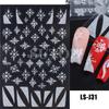 Winter Christmas Nail Stickers: Gold & Silver Glitter, Trees, Reindeer, Snowflakes