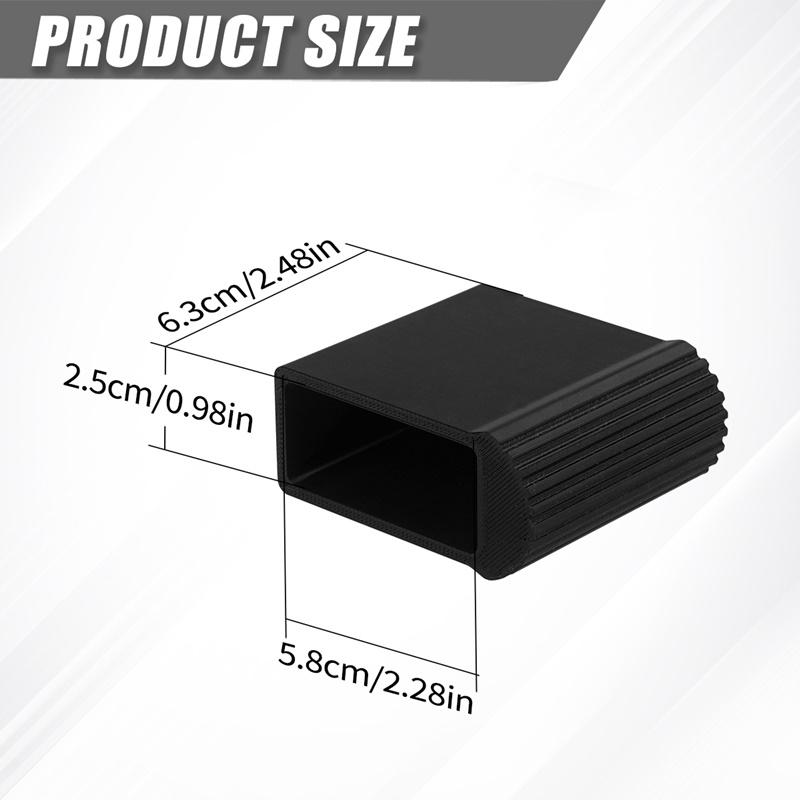 1/2pcs Ladder Outer Shoes Non-slip Rubber Ladder Feet Pads Furniture Leg Covers Replacement Protectors Cover Floor Step Cap