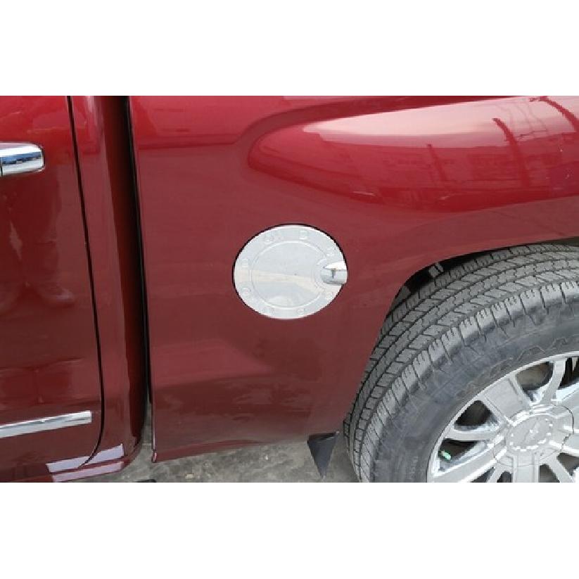 Chrome Fuel Filler Tank Gas Cap Cover Trim for Chevy Silverado GMC Sierra 14-18