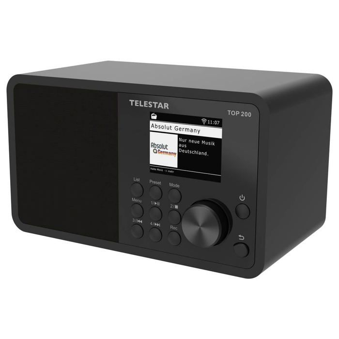 Telestar TOP 200 Schwarz Radio Internet portative Internet, DAB+, FM noir