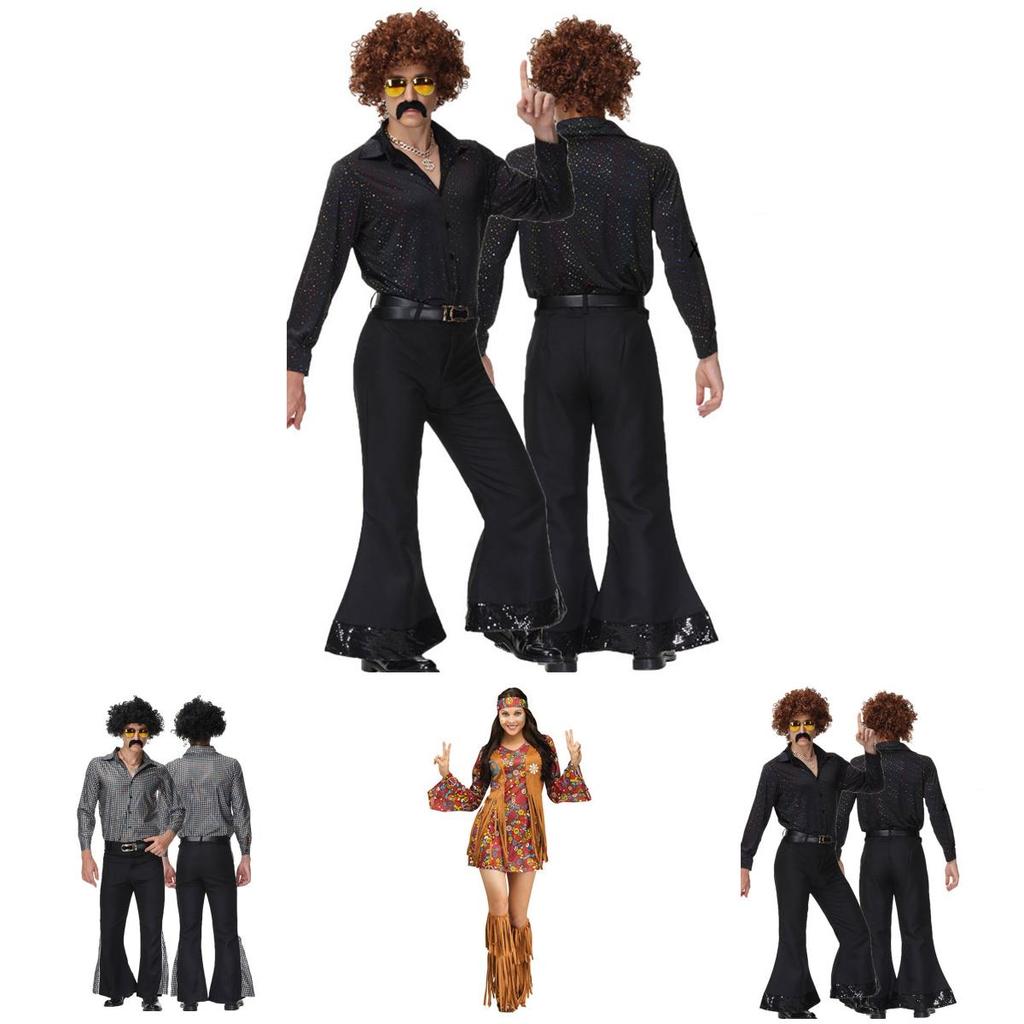 Stylish And Beautiful 70s Disco Costume Set For Adults Get Ready To Shine!