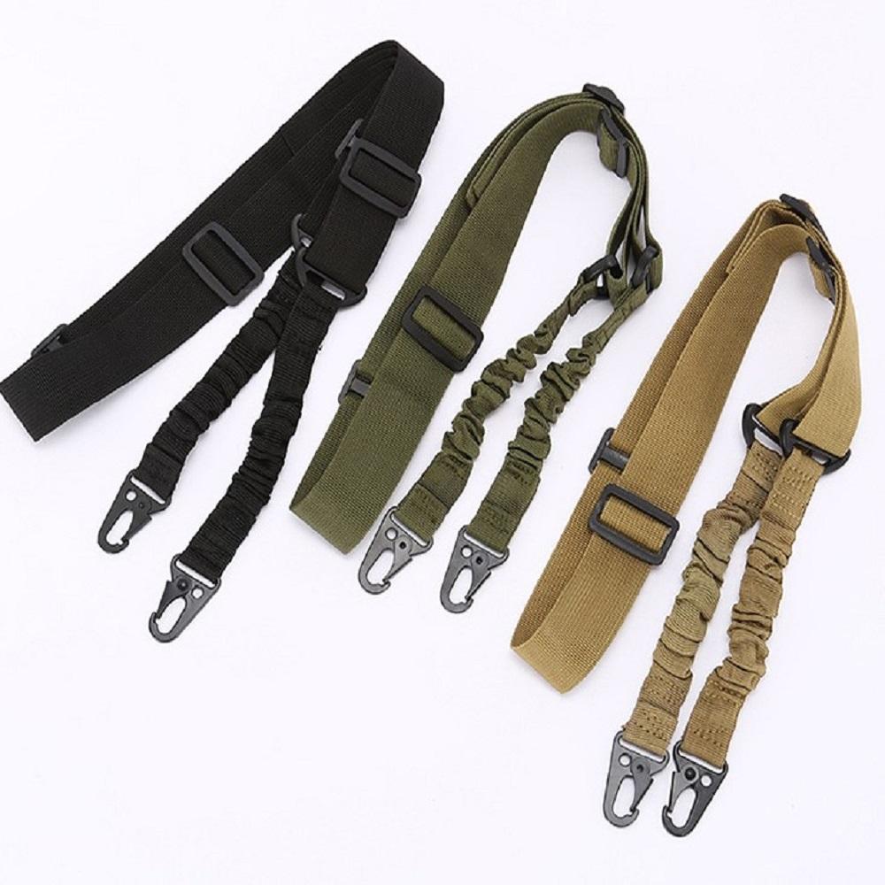 Outdoor Nylon Tactical Double Point Diagonal Cross Gun Strap Multi-Functional Durable Multiple Colors Available