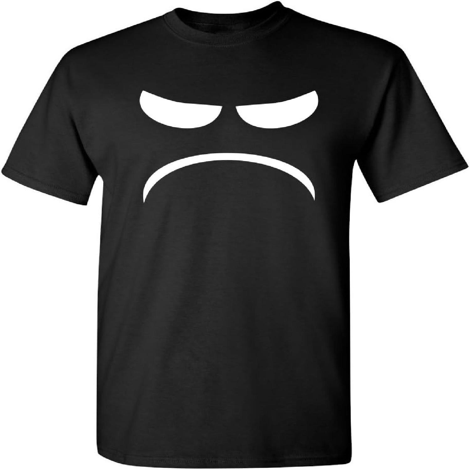 Mad Smile Face Graphic Sarcastic Emoticon Funny T Shirt S
