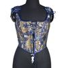 Tie Up Corset Tank Top for Women Slimming Body Shaper Front Tied Waist Trainer Girdle Teen Girl VictorianStyle Bustier