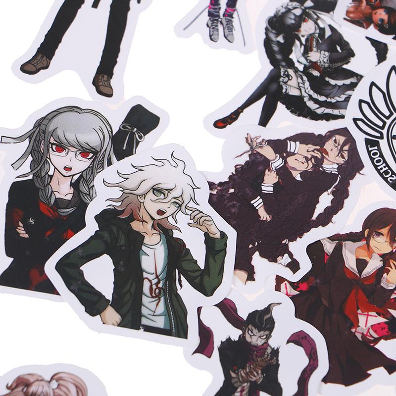 50pcs Anime Danganronpa PVC Stickers Cosplay Luggage Laptop Skateboard DIY k JO 50pcs Anime Danganronpa PVC Stickers Cosplay Luggage Laptop Skateboard DIY k JO