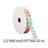 Embossed Easter Egg Ribbon Roll Colorful Cartoon Egg Shape Gift Packaging Tie DIY Party Decorations Ribbons Handwork