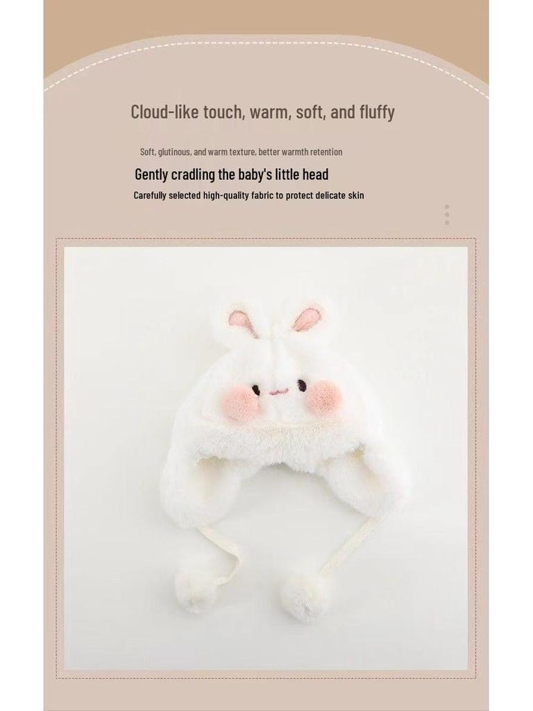 Adorable Rabbit Ears Baby Hat - Plush, Warm, and Perfect for Winter