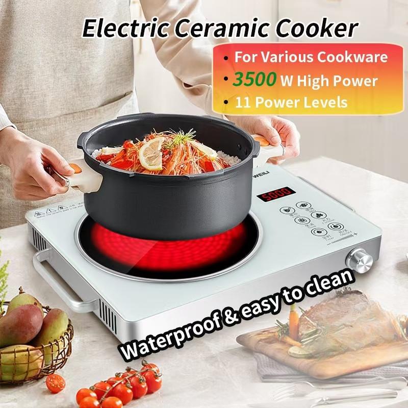 3500W High Power Electric Ceramic Stove Household Portable Infrared Electric Infrared Cooker Stove Smart Fire Boiler