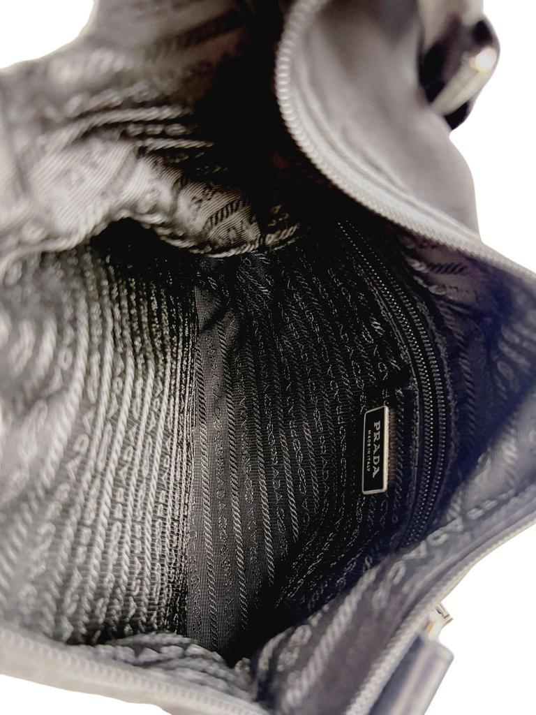 Gebrauchte PRADA Dreieck Logo Crossbody Tessuto Umhängetasche BT0520