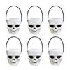 6PCS Set Festive 6cm Size Halloween Pumpkin Jar Triangular Eyes With Lid Pumpkin Bucket Mini Basket Pumpkin Lantern Gift Giving