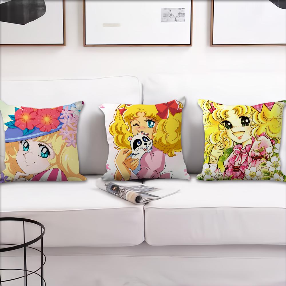 Soft Comfortable Candy Pillow Anime Caeroon Case for Cute Sofa Living Room Home Office Decor Protective Candy Sweet Covers