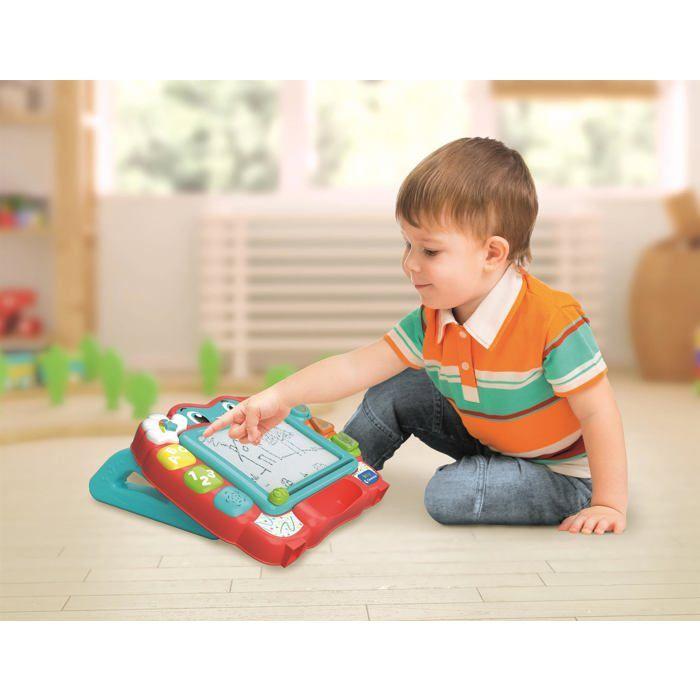 Tableau interactif pour enfants - Clementoni - Jeu 2 en 1 - Centre d'activités électroniques - À partir de 18 mois