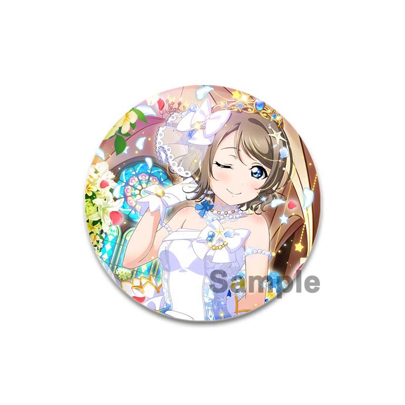 32/44/58mm LoveLive!SuperStar!!Ping An Pansy Tang Coco Round Brooch Clothing Lapel Pin Souvenir Soft Button  Decorative Hat Badge