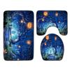 Halloween Bathroom Three-Piece Floor Mat Household Door Mat Bedroom Living Room Carpet