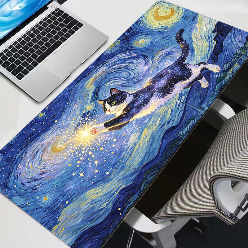 Mouse Pad Abstract Oil Painting Larger Xxl 900x400 Speed Mini Pc Computer Keyboard Desk Mat Gaming Accessories Mousepad