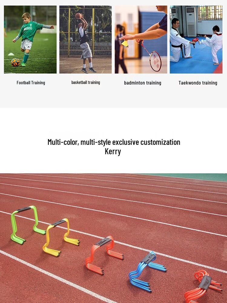 Children's Coordination & Sensitivity Training Hurdles - Small Track & Field Obstacle for Football Practice