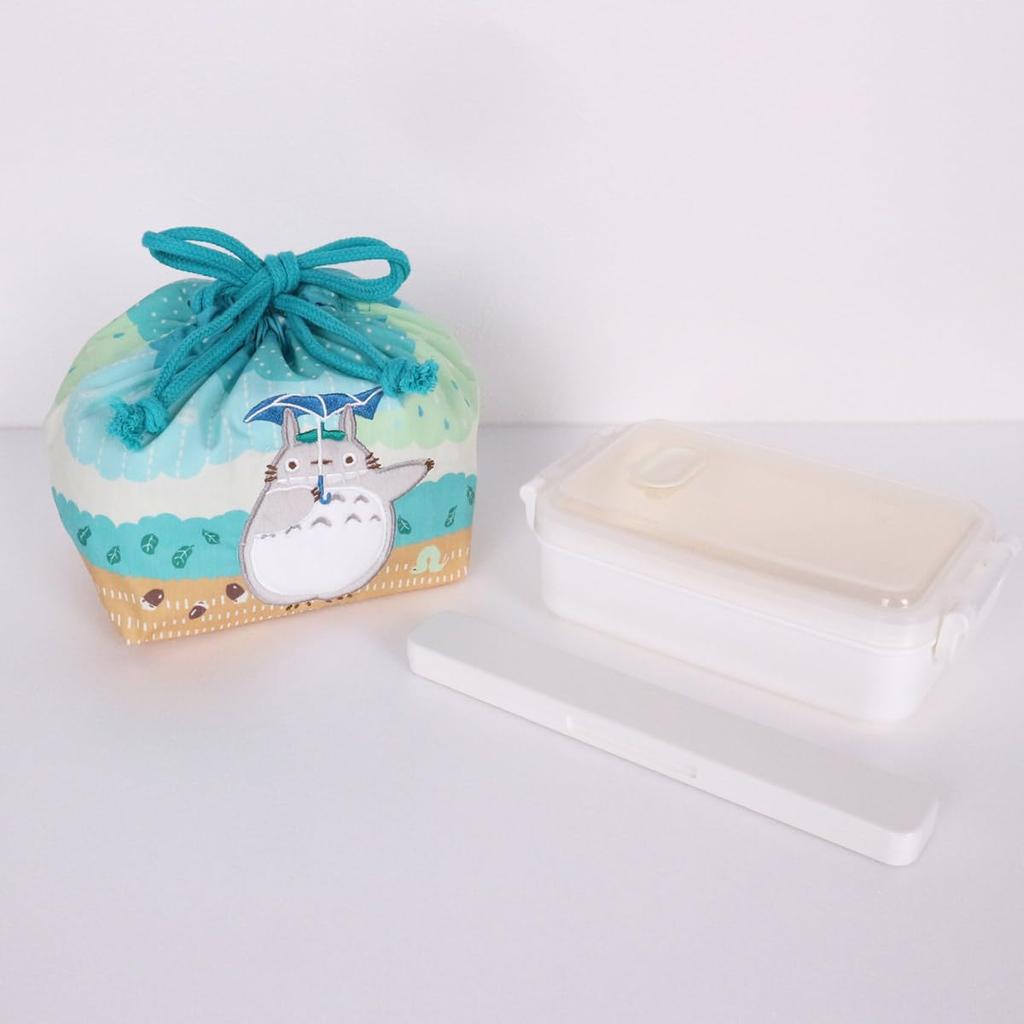 Marushin Bento Bag with My Neighbor Totoro Dripping Rain Perfect for and Elementary Suitable for Boys and Character Design Gusset, Design, Design,