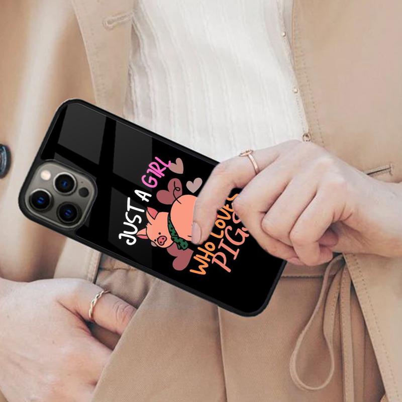 

Just A Girl Who Loves Pigs Magnetic Phone Case For APPLE iPhone 17 Air 16 14 13 12 Pro Max 15 Plus Wireless Charge MagSafe Cover iPhone 14