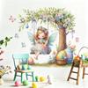 Easter Spring Fairy Wall Stickers Window Decals for Girls Room Bedroom Living Room Kindergarten Background Decor 2026