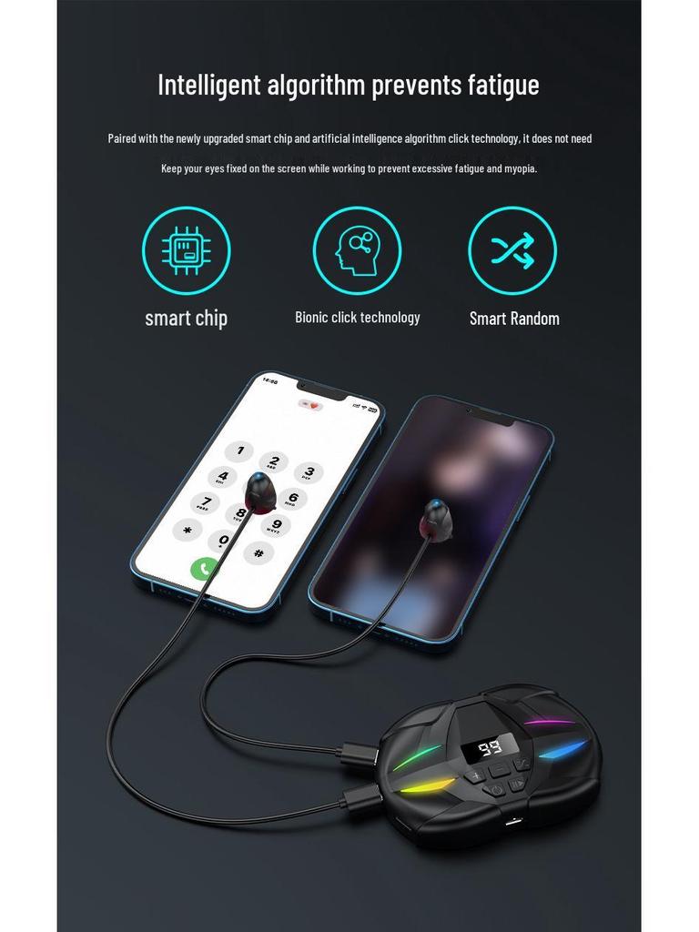 Automatic Silent Screen Clicker with Long Battery Life for Live Streams